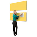 Screenflex Acoustical Panel - 66" x 22", Primary Yellow