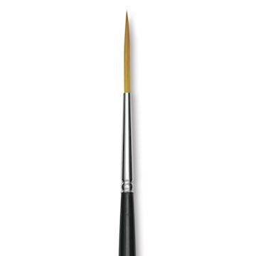 Open in modal - Trekell Synthetic Gold Taklon Brush - Script/Rigger, Long Handle, Size 4, close-up
