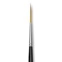 Trekell Synthetic Gold Taklon Brush - Script/Rigger, Long Handle, Size 2
