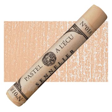 Open in modal - Sennelier Soft Pastel - Flesh Ochre pastel pastel and swatch