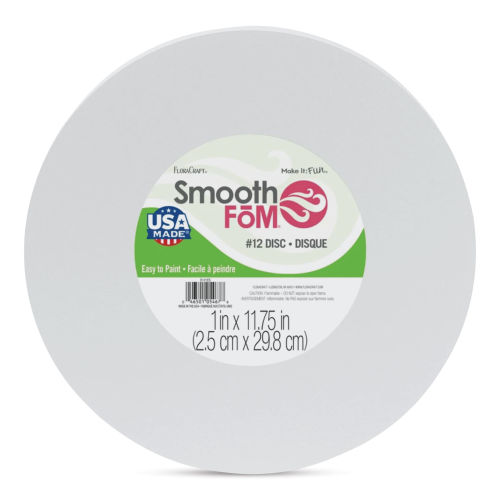 FloraCraft Foam Disc - Smooth - 12-inch x 1-inch