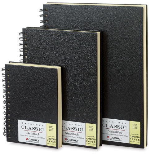 Cachet 4 x 6 Classic Black Sketch Book (471100406)