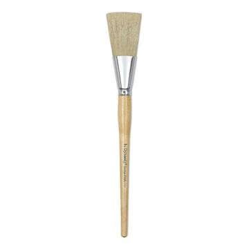 Open in modal - Dynasty Red-Letter White Bristle Brush - Scenic Fitch, Long Handle, Size 2