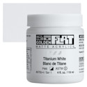 Golden SoFlat Matte Acrylic Paint - Titanium White, 118 ml, Jar