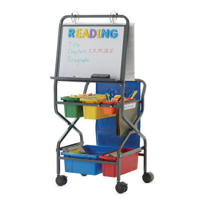 Copernicus Teacher Trolley, front (items inside tubs not included)