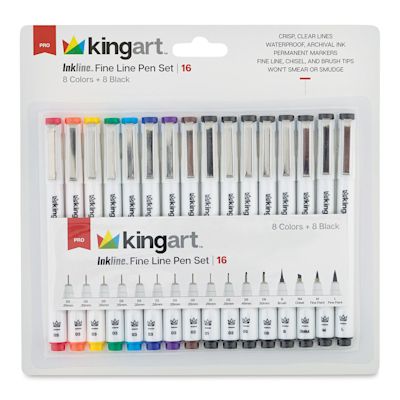 Penna Per Pittura Inkline - Set Con Punte 0.5mm E 0.25mm, Per Inchiostro E Acrilici - Foto 5