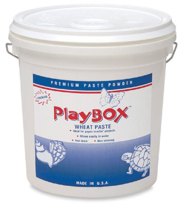 Playbox Wheat Paste - Front of 5 lb bucket with handle