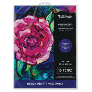 Brea Reese Waterproof Alcohol Ink Paper - 9" x 10", 10 Sheets
