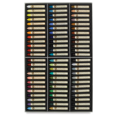 Sennelier Oil Pastel Set - Assorted Colors, Wood Box, Set of 120
