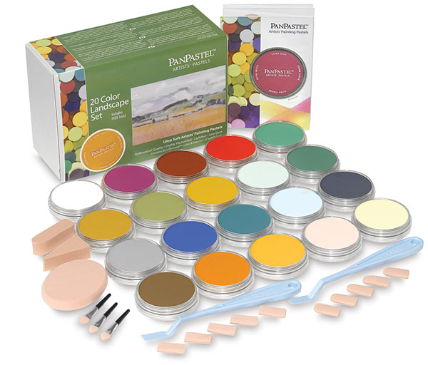 PanPastel Artists’ Painting Pastels Set - Landscape Colors, Set of 20