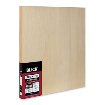 Open in modal - Blick Premier Wood Panel - 36'' x 36'', 2-1/2'' Extra Deep Profile, Cradled (side view)