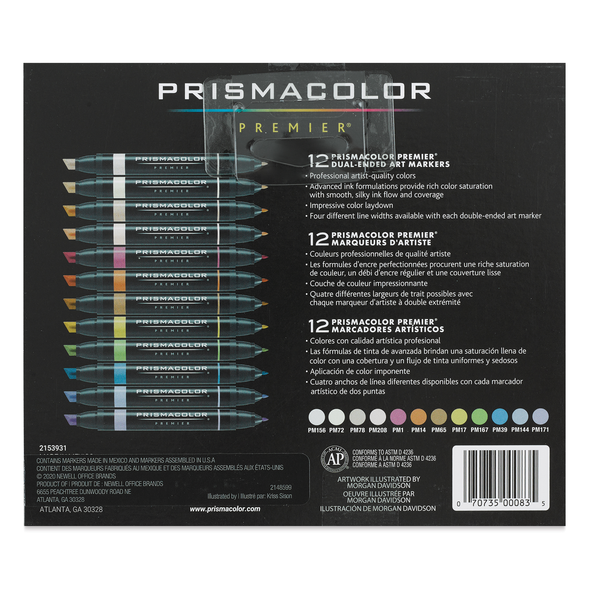Prismacolor Premier Dual-Ended Art Marker - Black