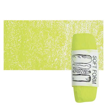 Open in modal - Townsend Artists' Soft Form Pastel - Cadmium Yellow Green pastel and swatch