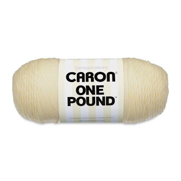 Open in modal - Caron One Pound Acrylic Yarn - 1 lb, 4-Ply, Cream