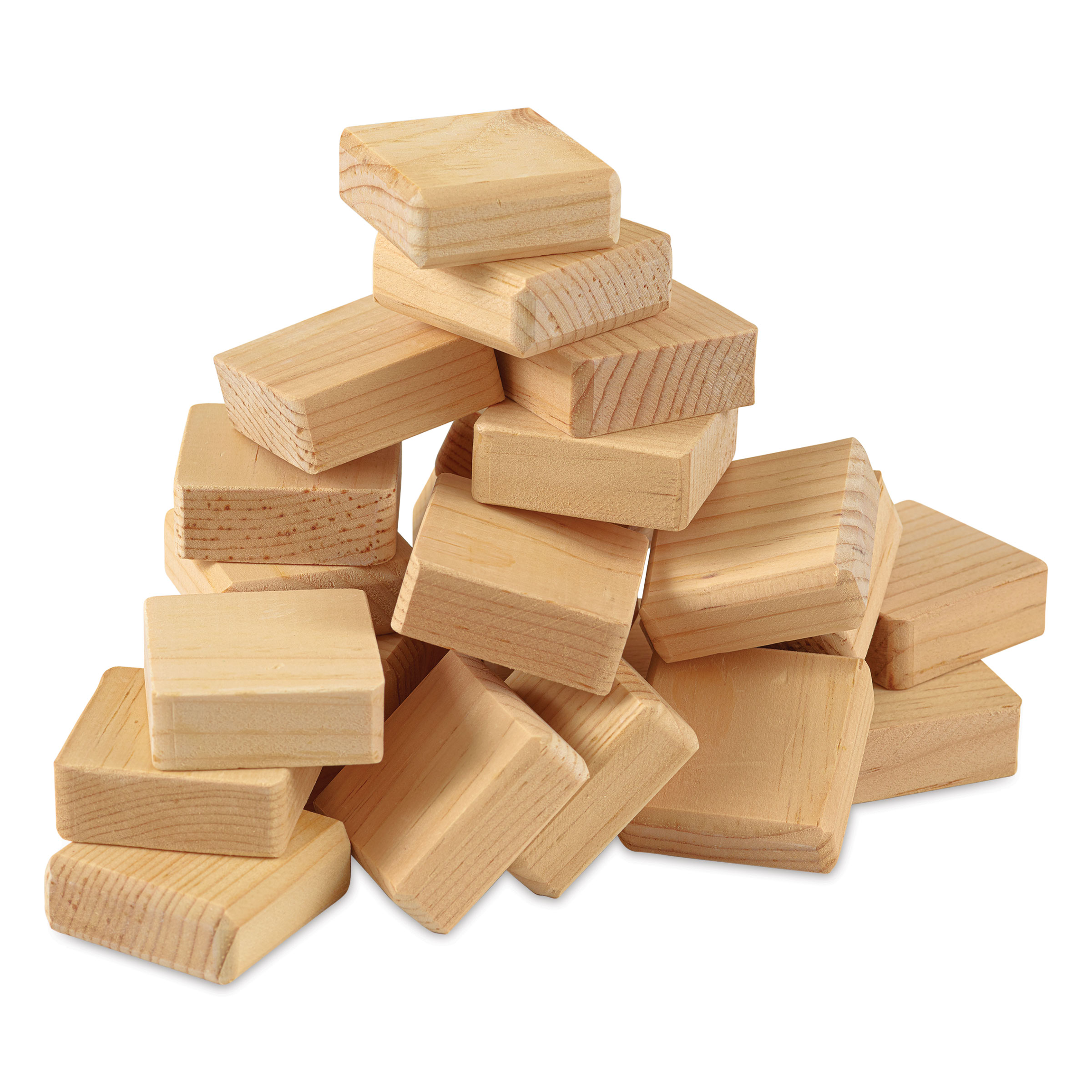 Hygloss Wooden Blocks - Pkg Of 24, 2" X 2" Block | BLICK Art Materials