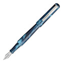 Tom Hessin Charles Collection Fountain Pen - Thames Blue, Calligraphy Tip