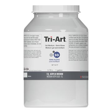 Open in modal - Tri-Art Acrylic Gel Medium - Semi-Gloss, 3.78 L