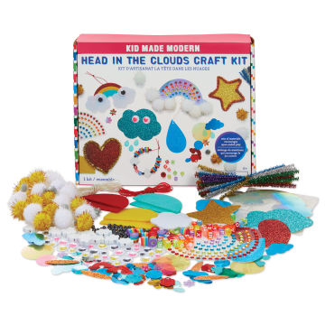 Kid Made Modern Head In The Clouds Craft Kit (Contents displayed in front of box)