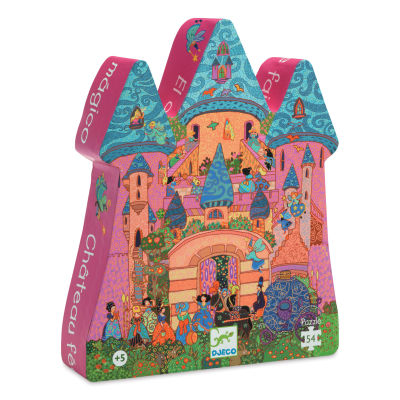 Djeco Silhouette Puzzle - Front view of The Fairy Castle package