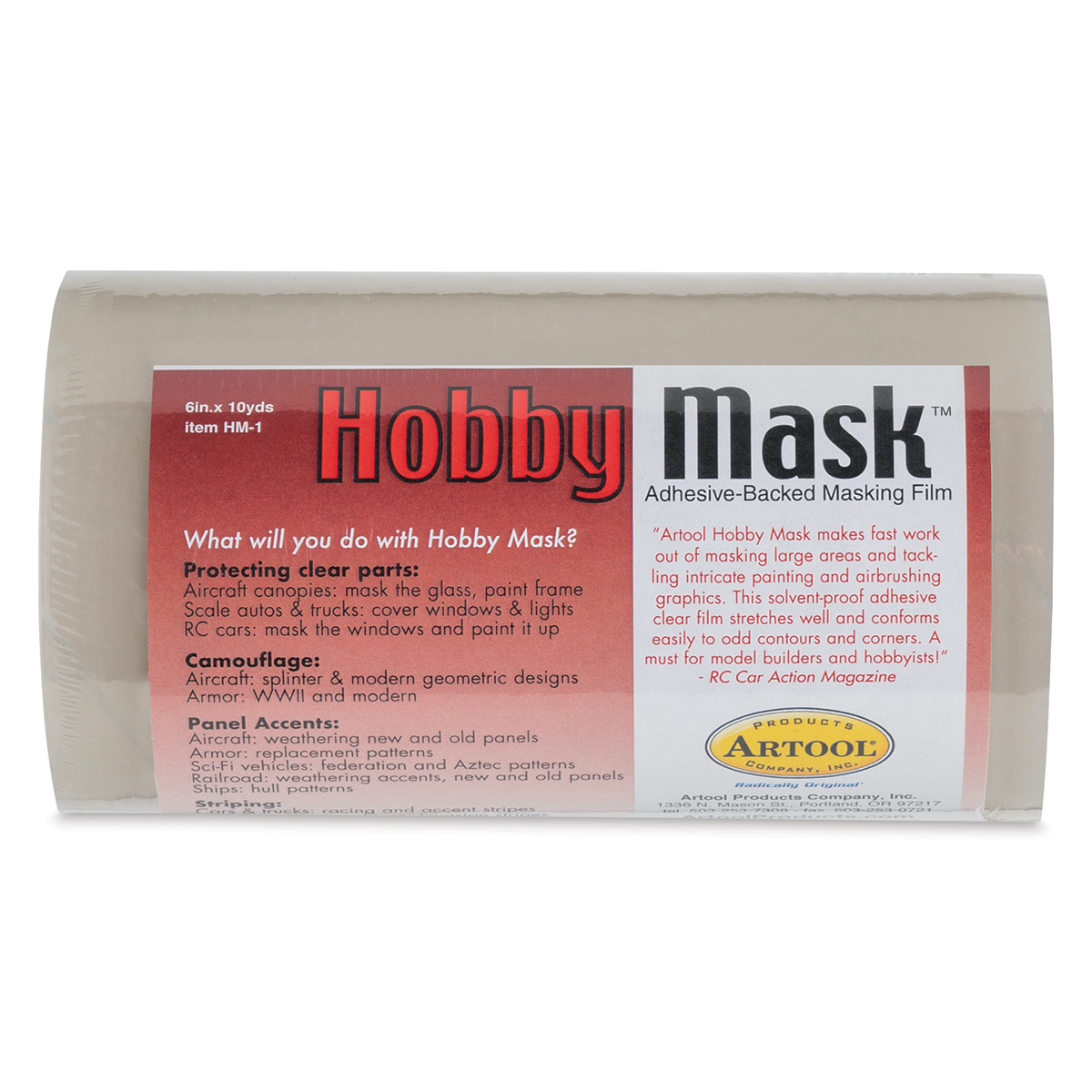 18 x 25 yds. Artool Stretch Mask, Adhesive Backed Masking Film