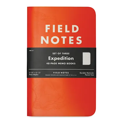 Field Notes Expedition 3-Pack Notebooks - Dot Graph, 3-1/2