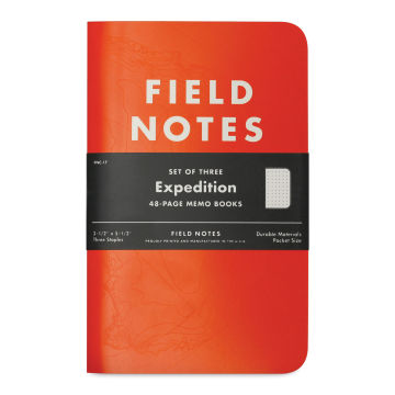 Field Notes Expedition 3-Pack Notebooks - Dot Graph, 3-1/2" x 5-1/2", 48 Pages, front cover