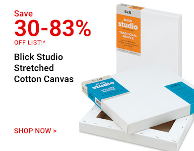 Save 30-83% off list. Blick Studio Stretched Cotton Canvas. Shop Now
