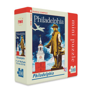 Mini Travel Poster 100 Piece Puzzle - Philadelphia (box)