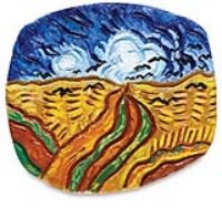 Open in modal - van-gogh-clay-plaque
