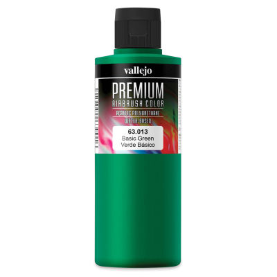 Vallejo Premium Airbrush Colors - 200 ml, Basic Green