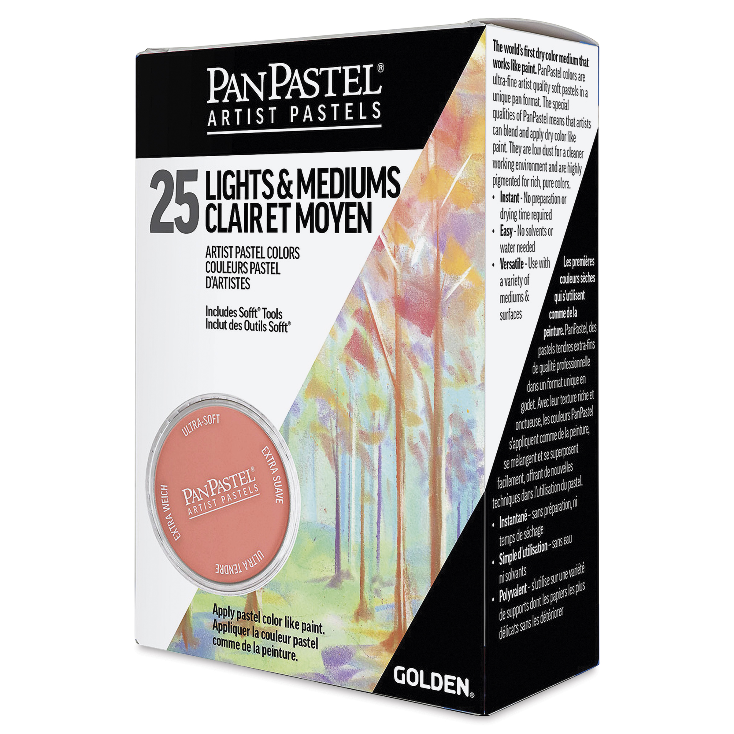 PanPastel Artists' Painting Pastels Set - Light & Medium Colors