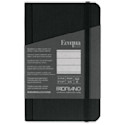 Fabriano Ecoqua Plus Fabric-Bound Notebook - Black, 3-1/2