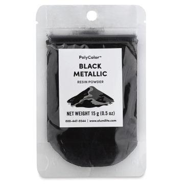 Powder Pigment - Metallic Charcoal Black