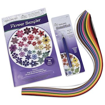 Open in modal - Quilled Creations Quilling Kit - Deluxe Flower Sampler