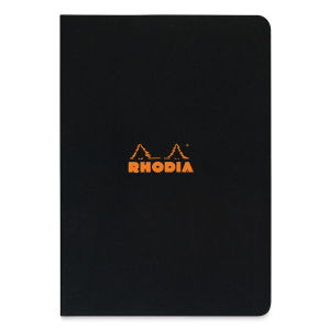 Rhodia Classic Staplebound Notebook - Black, 11-3/4" x 8-1/4", Lined