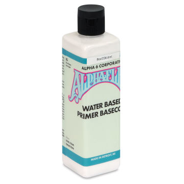 Alpha6 AlphaFlex Water Based Primer and Basecoat front of packaging, angled view