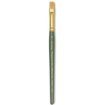 Open in modal - Princeton Good Synthetic Golden Taklon Brush - Flat, Short Handle, Size 10