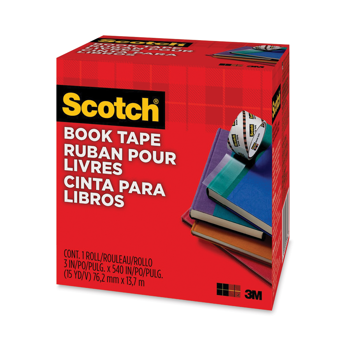 Scotch Book Tape - 3 x 15 Yards