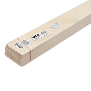 Open in modal - Bud Nosen Basswood Sheets - 3/16" x 3" x 24", 10 Sheets - close-up