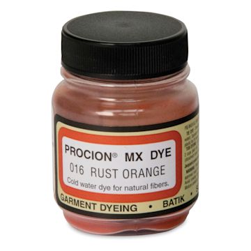 Open in modal - Jacquard Procion MX Fiber Reactive Cold Water Dye - Rust Orange, 2/3 oz jar