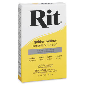 Rit Dye Powder - Golden Yellow (In packaging)