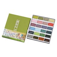 Kuretake Gansai Tambi Watercolor Pans - Set of 24, Art Nouveau