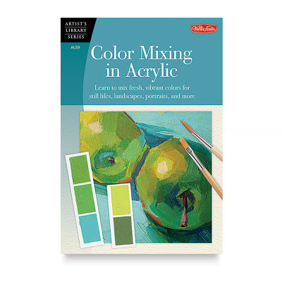 Color Mixing in Acrylic - Front cover of Book shown