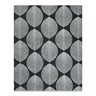 Black Ink Screenprinted Beech Leaves Decorative Lotka Papers