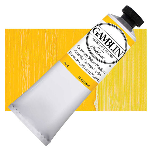 Gamblin Artist's Oil Color - Cadmium Yellow Medium, 37 ml tube