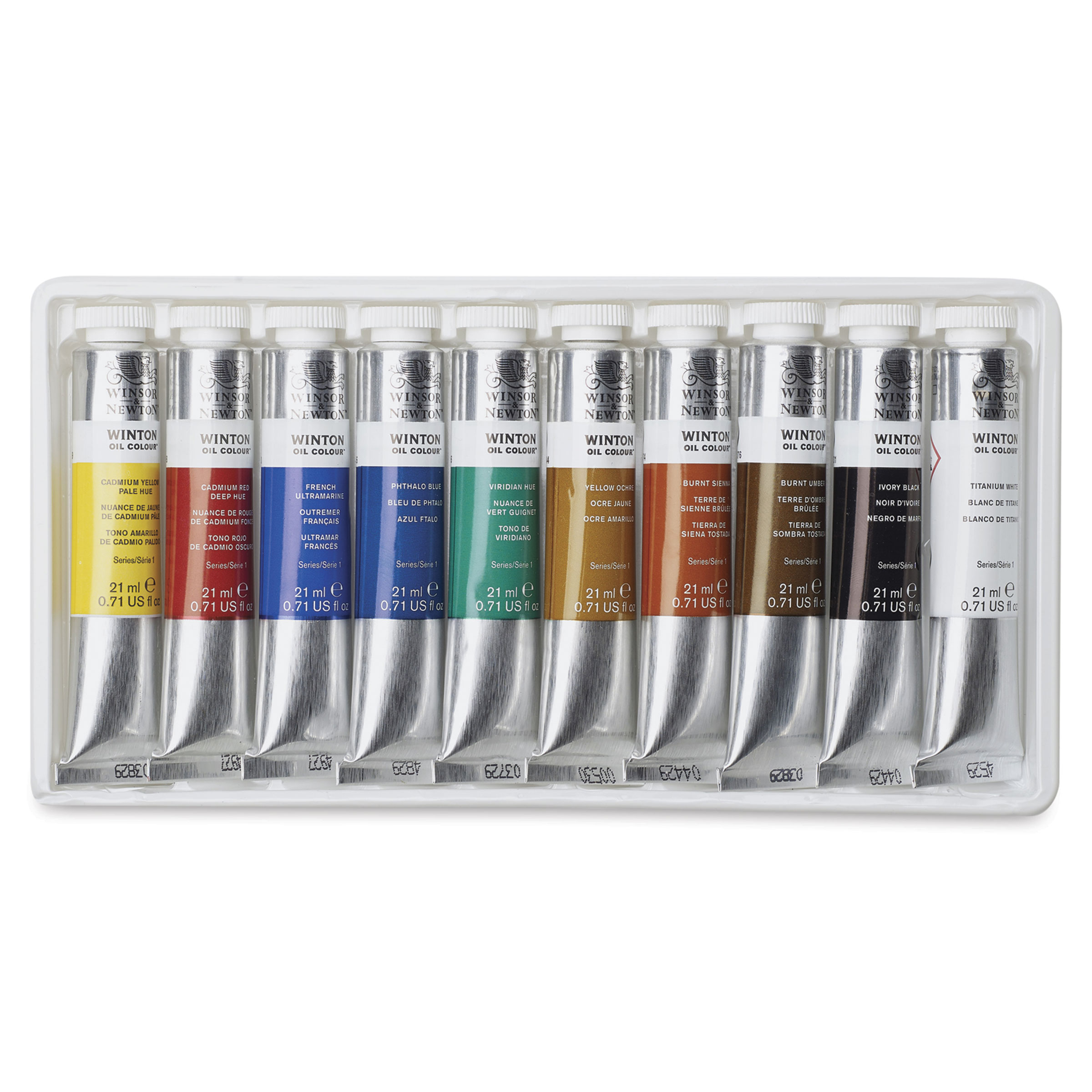 Winsor & Newton Winton Oil Colors - Set of 10 Colors, 21 ml tubes