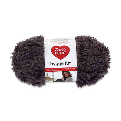 Red Heart Yarn Hygge Fur Yarn - Single package of Smokey color Yarn
