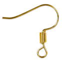 Craft Medley Fish Hook Earring Wires - Gold, 19 mm, Pkg of 45