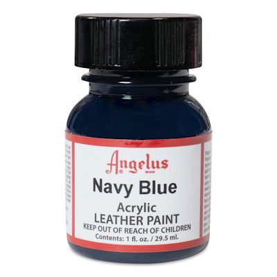Angelus Acrylic Leather Paint - Navy, 1 oz