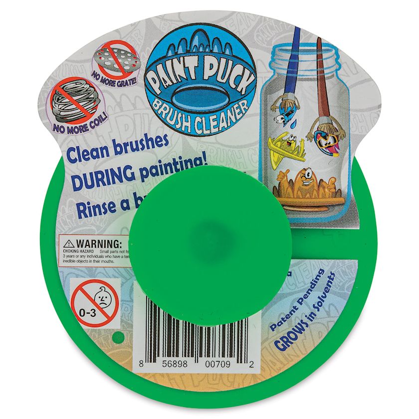 Paint Puck Brush Cleaner Green BLICK Art Materials